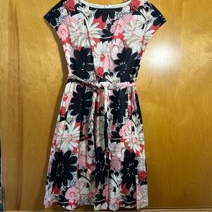 Anne Klein floral cap sleeve dress